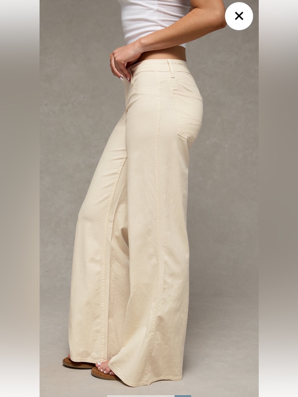 AE Stretch Lightweight Super Low-
Rise Flare Pant - Picture 2 of 3